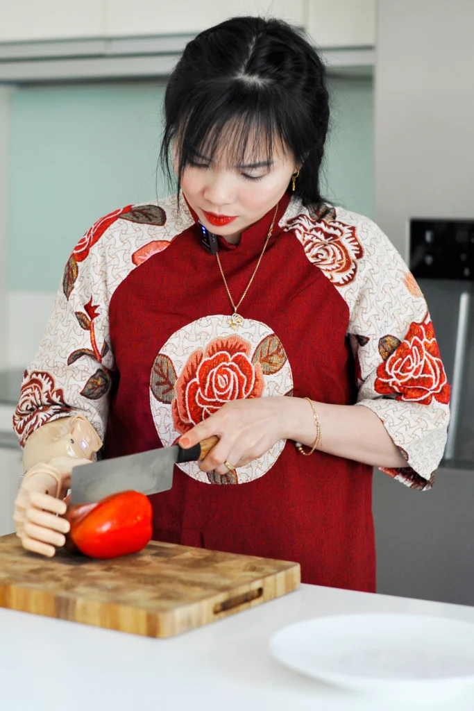 Cooking with Vulcan Prosthetic Hand
